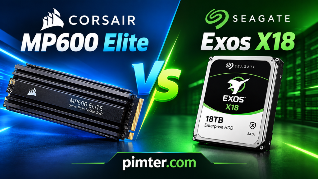 Corsair MP600 Elite VS Seagate Exos X18: Complete Comparison Guide